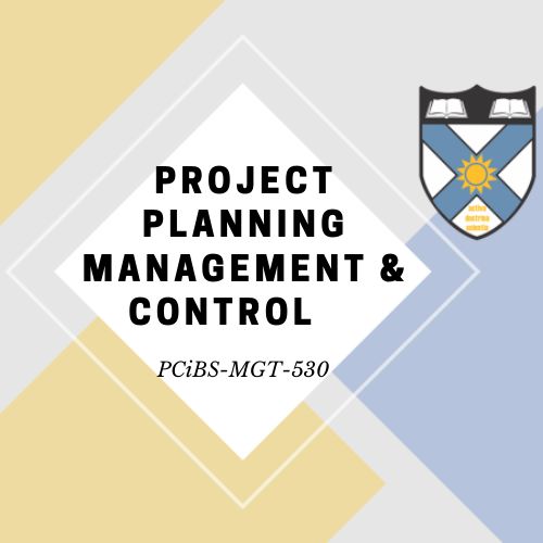 (SCCB530) Project Planning Management & Control Short COURSE